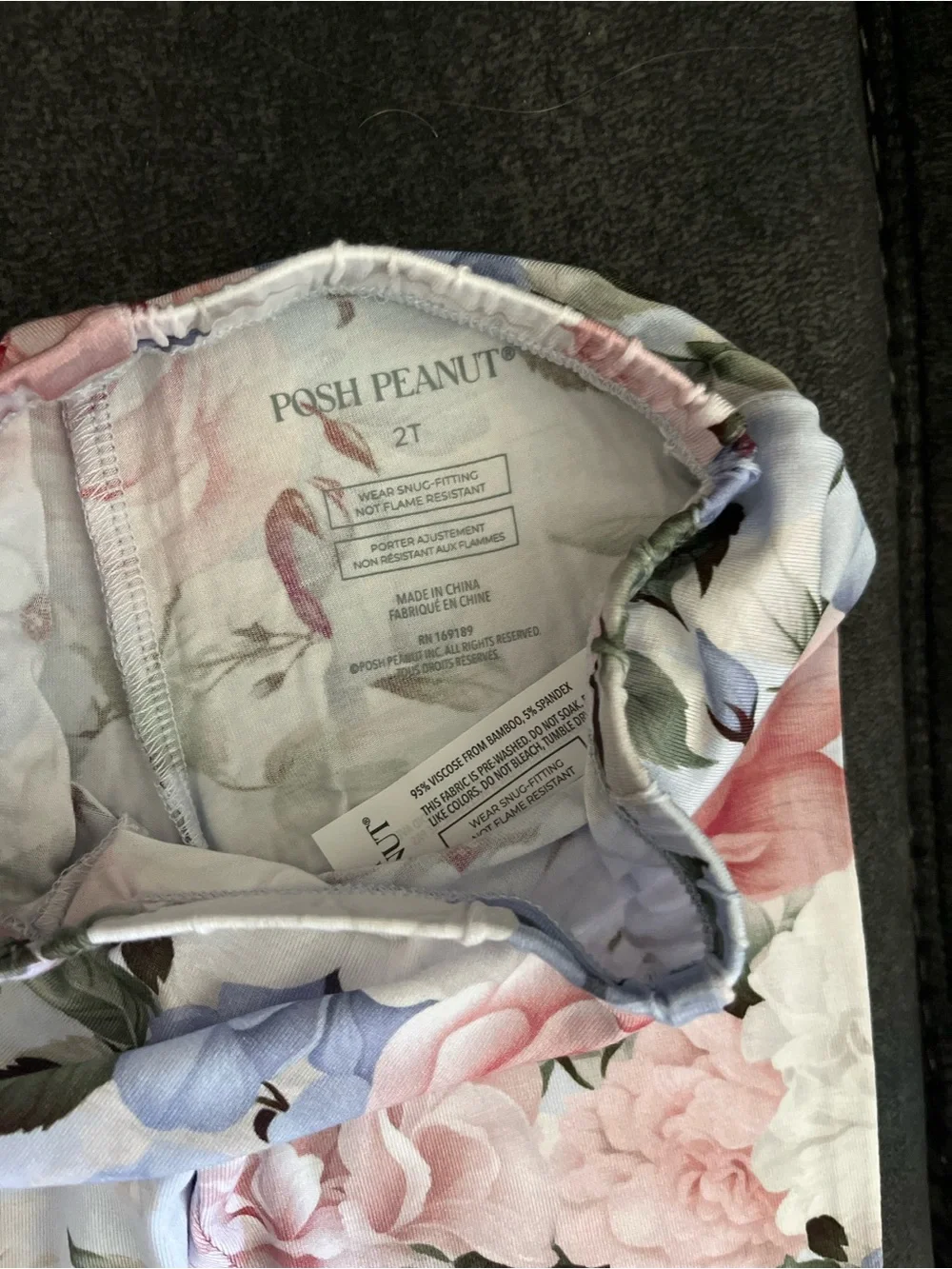Posh Peanut Adult and Toddler Floral Pastel Pajama Sets with Matching Blanket